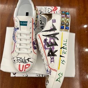 Dolce&Gabbana Sneaker Classica In White Unisex (Sz 10)